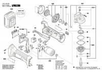 Bosch 3 601 J3A 300 GWS 18 V-LI Cordless Angle Grinder Spare Parts